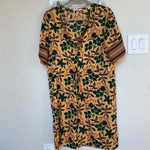 Yellow floral dress